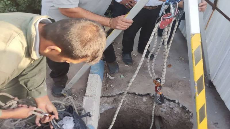 سقوط بانوی کرمانی به داخل چاه